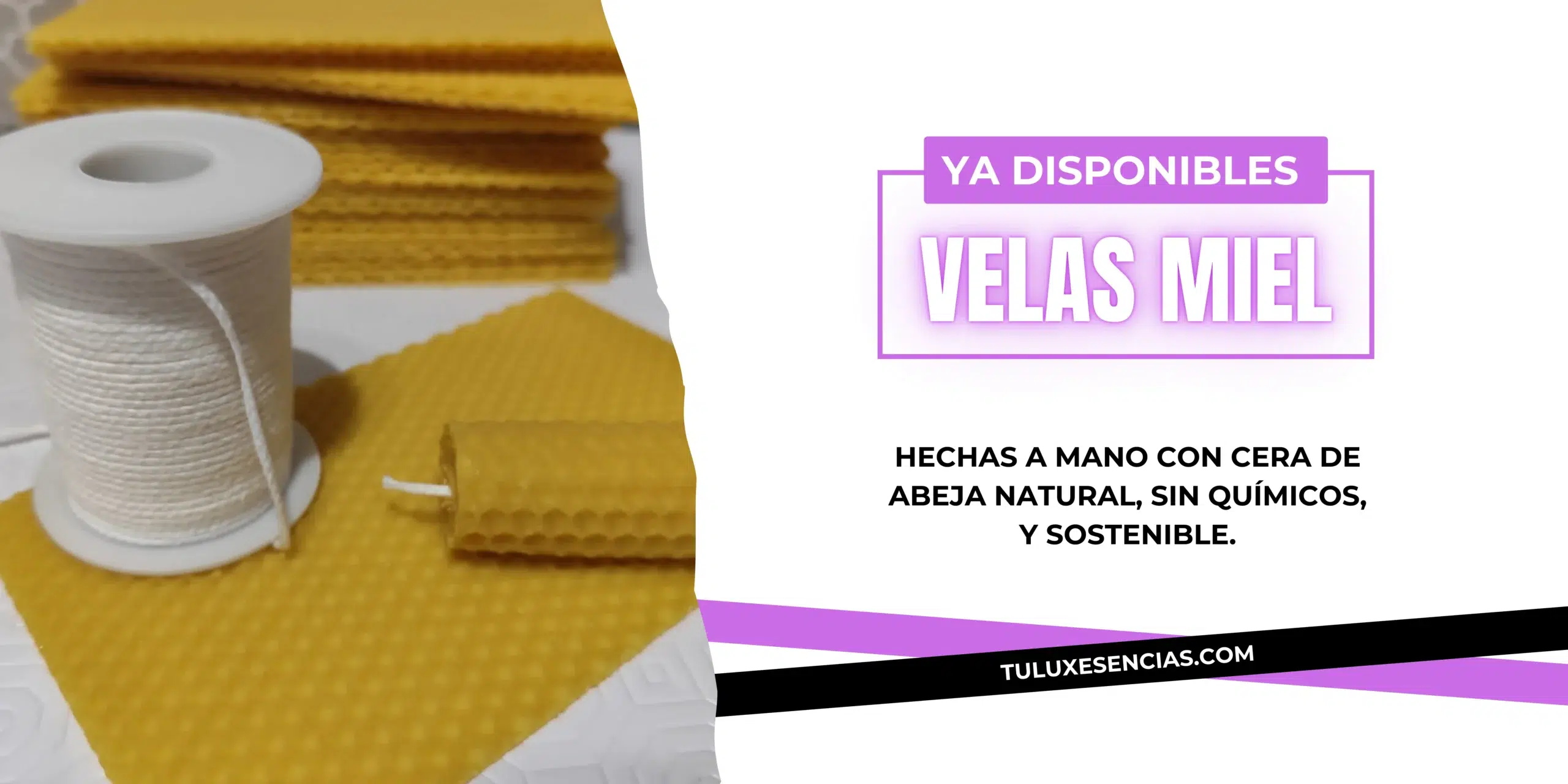 Banner Venta Velas de Miel